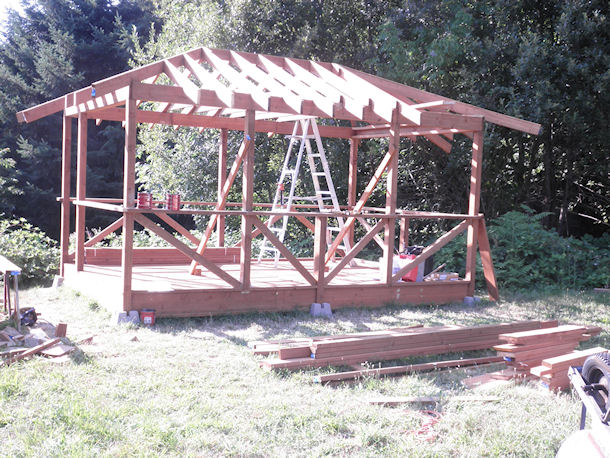 Roof Trusses Completed